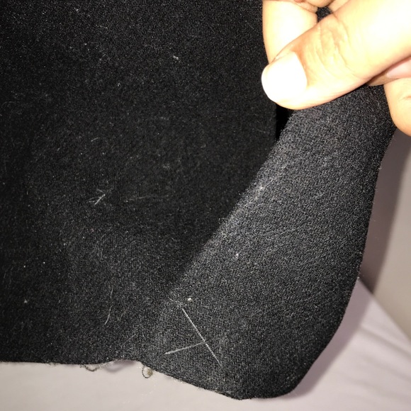 Zara Black Classic Wool Buttoned Long Trench Coat - Picture 11 of 16